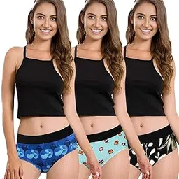 nicsy Underwear Printed Panty for Women Underwear Hipster Briefs Multicolor Panty| Soft & Comfort Breathable Girls Briefs Panties Pack-picture-13