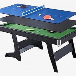 RUP 6ft 3 in 1 Pool/Billiards, PING Pong/TT, Study | Multi Game Table (All accesories Included) 2 Players-picture-23