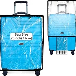 storite 28 Inch Clear PVC Transparent Zippered Suitcase Covers Protectors,Waterproof Durable Dust Proof Anti-Scratch Travel Bags Cover Case for Wheeled Luggage Trolley Bag (68 X 33 X 46 Cm)-picture-37
