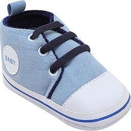 Baby Boys Booties with Denim Look & Memory Foam – Soft Sole, Lightweight & Comfortable Pre-Walker Shoes for Infants (6–12 Months)-image-92