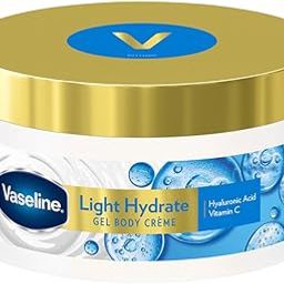 Vaseline Light Hydrate Gel Body Creme, 180 g. Hyaluronic Acid & Vitamin C for Hydrated, Radiant Skin-22