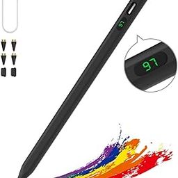 MoKo Universal Stylus Pen for Touch Screens, Fast Charge, Power Display, Black-image-22