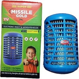 Electric Super Missile Gold Mosquito Killer Repellent Shock Night Lamp Trap Machine (Indoor Insect & Pest Control) - Pack of 1-12