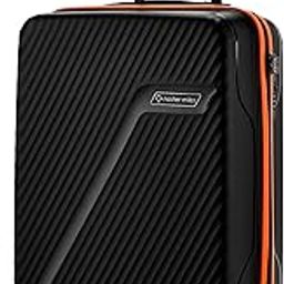 Montreal Hard-Sided Polypropylene Cabin Luggage 20 inch | 55cm | 8 Wheels Small Trolley Bag for Travel | Suitcase (Black)-image-56
