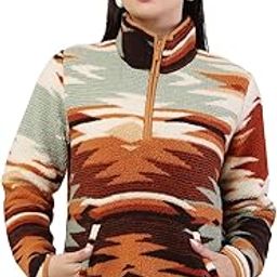 Women's Polyester Full Sleeve with High-Neck Ethnic Print Sweatshirt-image-96