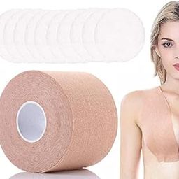 Cotton Breast Lift Tape and Nipple Covers Strapless Bra Tape Chest Support Tape for Large Breasts Invisible for Backless Bra 5 METER-image-4