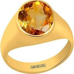 Certified Original Yellow Sapphire (Pukhraj Stone) Gemstone 7.25 Ratti or 6.50 Ct Panchdhatu Ring for Astrology-image-108