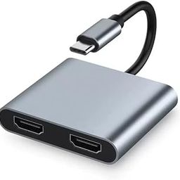VOOCME USB HUB ype C to Dual HDMI Adapter 2 in 1 USB 3.1 (USB C) to Dual HDMI Adapter 4K 60hz Compatible with Mak-Book Pro 2020-2016,Mak-Book Air 2020-2018,Chrom-Book..-picture-27