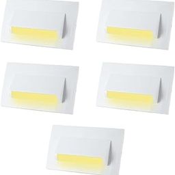 MAQON Classic 3&4 M Western LED Foot Light Convertible Under Cabinet Light, Soft White Outdoor Deck Wall Recessed Foot Stair Nosing Light (Yellow(W.W.), Pack of 5)-image-54