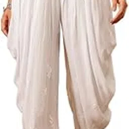 ada Hand Embroidered Lucknow Chikankari Regular Fit Mid Rise Rayon Salwar for Women A711185-picture-35