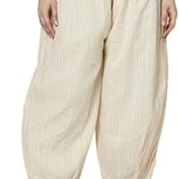 Lace Border Cotton Jacquard Afghani Salwar Comfortable & Elegant | Off- White Colour-image-58