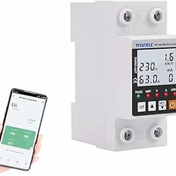 XPR3SS Taxnele 63A TUYA WiFi Bidirectional Meter Smart Earth Leakage Over Voltage Under Voltage Over Current Earth Leakage Surge Protector Relay Switch Energy Power kWh Smart Life (63ACB)-10