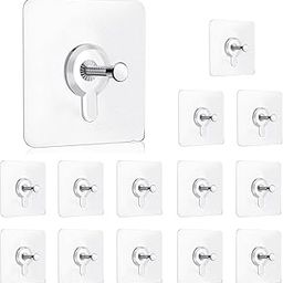 Stainless Steel Adhesive Hooks For Wall Without Drilling, Transparent, Heavy Duty, No Drill (Pack Of 10, Photo Frame Hook)-image-81