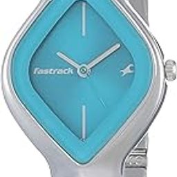 Quartz Analog Blue Dial Stainless Steel Strap Watch for Girls-NR6109SM03-image-99