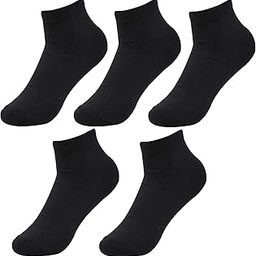 Plain Ankle Length Solid Cotton Socks for Men, Women, Kids. Made with 100% Combed Cotton & Spandex, Ultra-Breathable, soft & Stretchable for Home/Office/School/Sports etc.-image-76