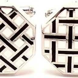 Octagon Enamel Cufflinks for Men-image-19