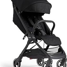Silver Cross Clic 2024 Airline Approved Cabin Size Travel Stroller/Pram|Foldable & Lightweight |Pull Along Trolly Style|for Newborns, Baby Boy and Girl 0-4yrs Upto 22kgs|Car Seat Compatible -Space Black-24