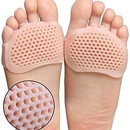 Skylike Silicone Gel Half Toe Sleeve Anti-Skid Forefoot Soft Pads for Pain Relief heel front socks silicone Heel Protector foot Gel Socks for Repair Dry Cracked Skins-25
