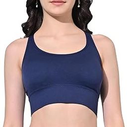 Women Polyester & Elasten Padded Sports Bra for Workout Multicolor-image-80