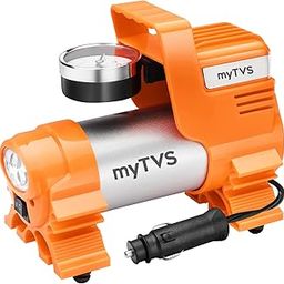 myTVS Car Tyre Inflator | 100 Psi, 12V DC | Air Pump for Car tyre | Portable Tyre Inflator for Cars with LED Torch | Compatible with All car |1+1 Years Warranty (TI-4)-image-4