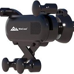 Wecool C2 Auto Locking Car Mobile Holder, Ac Vent Car Mount,Stylish Design and Compatible with All Smartphones,Car Phone Holder with Adjustable Viewing Angles,Suitable Forcars Ac Vent,Glossy Black-4