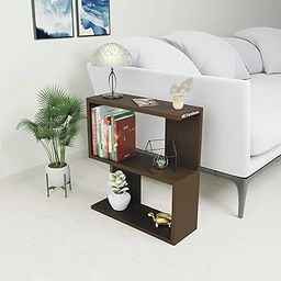 NE Furniture Stool for Multipurpose Use,Side Table,Wooden Bedside Table Wooden Side Table Stool for Living Room (2 Step S-Type) (Brown) DIY(Do-It-Yourself)-30