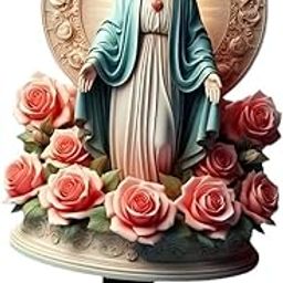 Acrylic Figurine DIY Crafts Blessed Mary Statue for Balcony Courtyard Outdoor| Garden Statue for Outdoor | Decorative Lawn Ornament | Showpiece-image-67