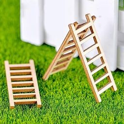 CLUB BOLLYWOOD® Micro Landscape Decor Wood Ornament Garden DIY Crafts 10pcs Ladders|Home & Garden | Yard, Garden & Outdoor Living | Garden D?©cor |1 Set Mini Resin Miniature Ornaments-image-8