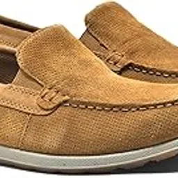 woodland Men Camel Penny Loafer-picture-26
