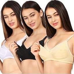 Women's Cotton Non Padded Non-Wired Maternity Bra (Mother Combo Set-32_Multicolored_32)-image-38