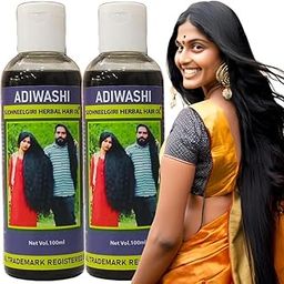 Original Adiwashi SudhNeelgiri Premium Herbal Hair Oil 100ml. Trademark Registered Brand with QR code, BarCode | Rich in Biotin, Amla, Bhringraj, Neem Pack of 2-image-46