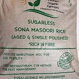 Ankuram Organic Farmers - Sugarless Sona Masoori Rice aged and single polished 5 KG-image-22