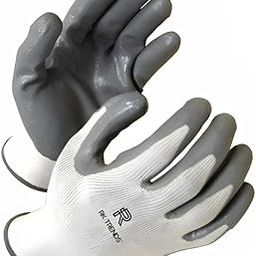 RK TRENDS Nylon Safety Gloves 12 Pairs-Heavy-Duty For Construction, Mechanics, Gardening, Plumbing&Automotive Work-Durable&Comfortable-25
