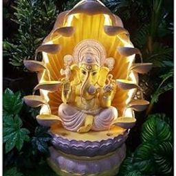 Big Bulk Lord Ganesh Face Big Fountain for Indoor Outdoor Living Room Home D?cor Garden Decoration and Drawing Room (60 x 46 x 96.5 cm)-image-69