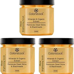 COLORSTOCK Elbow Brightening Scrub | Scrub for Body Remove Dead Skin Cells 100 grams Pack of 3-image-74