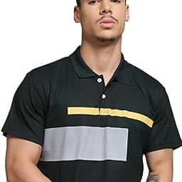 Men's Cotton Blend Polo Tshirt Has a Short Sleeve & Straight Hem-SNGNJS008-BG_5XL-picture-55
