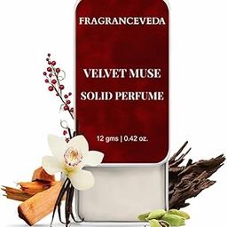 FRAGRANCEVEDA Velvet Muse Solid Perfume, Creamy Floral Luxury, Organic, Alcohol-Free, Jojoba Oil & Shea Butter Based, Vegan & Cruelty-Free-image-96
