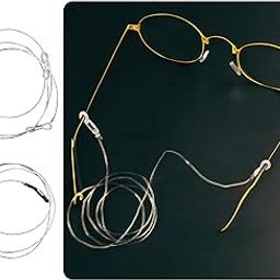 [Pack of 1 Pcs Spectacle Glasses Holder Anti-Slip Sunglass Strap for Outdoor and Sports Stretchy Neck Cord Eyeglasses String Universal Fit and Durable Transparent Design-image-78