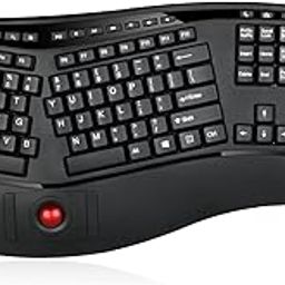 Adesso WKB-3500UB Tru-Form 3500, 2.4GHz Wireless Ergonomic Trackball Keyboard-25