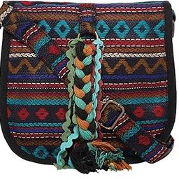 Ethinic Handloom Purse For Women | Small Crossbody Sling Bag with Waterproof Inner Lining, Tassels Embellishment & Zip Pocket | Aesthetic Foldable Ladies Purse Handbag-image-58