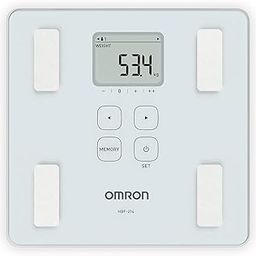 Omron HBF 214 Digital Full Body Composition Monitor with 4 User & Guest Mode Feature to Monitor BMI, Body Age, Vesceral Fat Level, Body Fat & Skeletal Muscle Percentage (White)-1