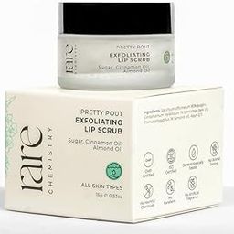 Rare Chemistry Exfoliating Unisex Lip Scrub| With Goodness of Natural Sugar, Cinnamon Oil & Almond Oil| 4-in-1 Unisex Lip Scrub Exfoliates, Depigments, Brightens & Nourishes Lips | Lip Scrub for Men and Women| 15gms|-17