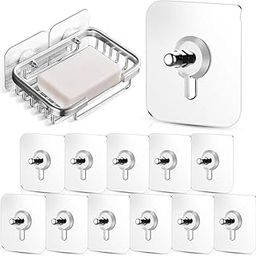 (Pack of 10) Heavy Duty Wall Hook Sticker for Frames – Self Adhesive, Waterproof, Nail-Free, Damage-Free Hanging Hook for Home/Office – Strong Plastic Wall Sticker Hook for Photo Frames & Decor Items-image-72
