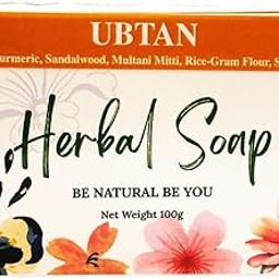 Herbovive Ubtan Soap | Natural Herbal Bathing Bar for Glowing Skin | Brightening & Tan Removal with Turmeric, Sandalwood & Multani Mitti | Sulfate & Paraben-Free | 100g-image-75
