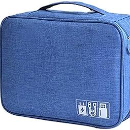 New Electronics Accessories Organizer Bag Travel Padded Gadget Cable Pouch Carrying case Digital Garment Storage for Hard Disk Bags Camera Cases Wallets Belts-picture-18