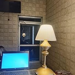 Modern Table lamp with Fabric lampshade | Soft Ambient Lighting for Bedroom, Study, or Living Room | Stylish and Functional Desk or Bedside lamp for Home décor (Off White (19 Inch))-image-5