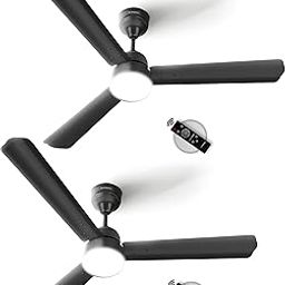 LONGWAY Luminair 1200 mm BLDC Ceiling Fan with Remote Control | BEE 5 Star Rated Energy Efficient | Ultra High Speed 3 Blade Anti-Dust Decorative | 5 Years Warranty (Smoked Brown, Pack of 2)-image-82