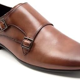 Men's Premium Leather Handcrafted Elegance Slip-Resistant Design Monk Shoes-image-27
