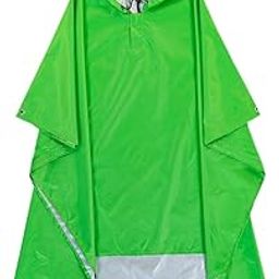 Hooded Rain Poncho Lightweight Raincoat for Travel Hiking Outdoor Activities Bright Green|Clothing Shoes & Accessories | Womens Clothing | Coats & Jackets|1 Raincoat,-image-59