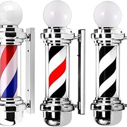 Bnf® 23.6" Barber Pole Light Classic LED Barber for Outside Hair Salon Barbershop red blue white Health & Beauty | Salon & Spa Equipment | Salon & Spa Supplies-image-64